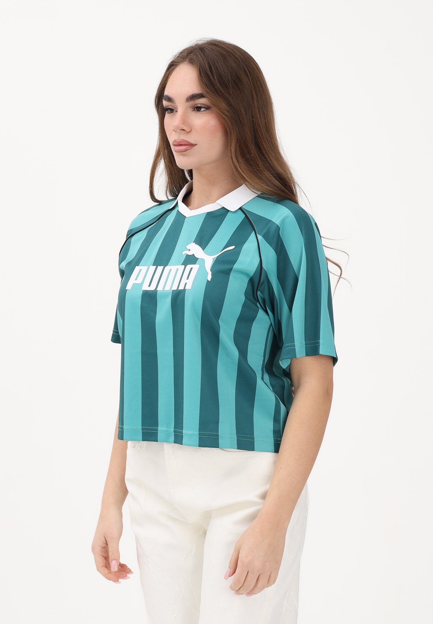 PUMA T-shirt a manica corta ESS Jersey verde acqua da donna 691702 41 PUMA 