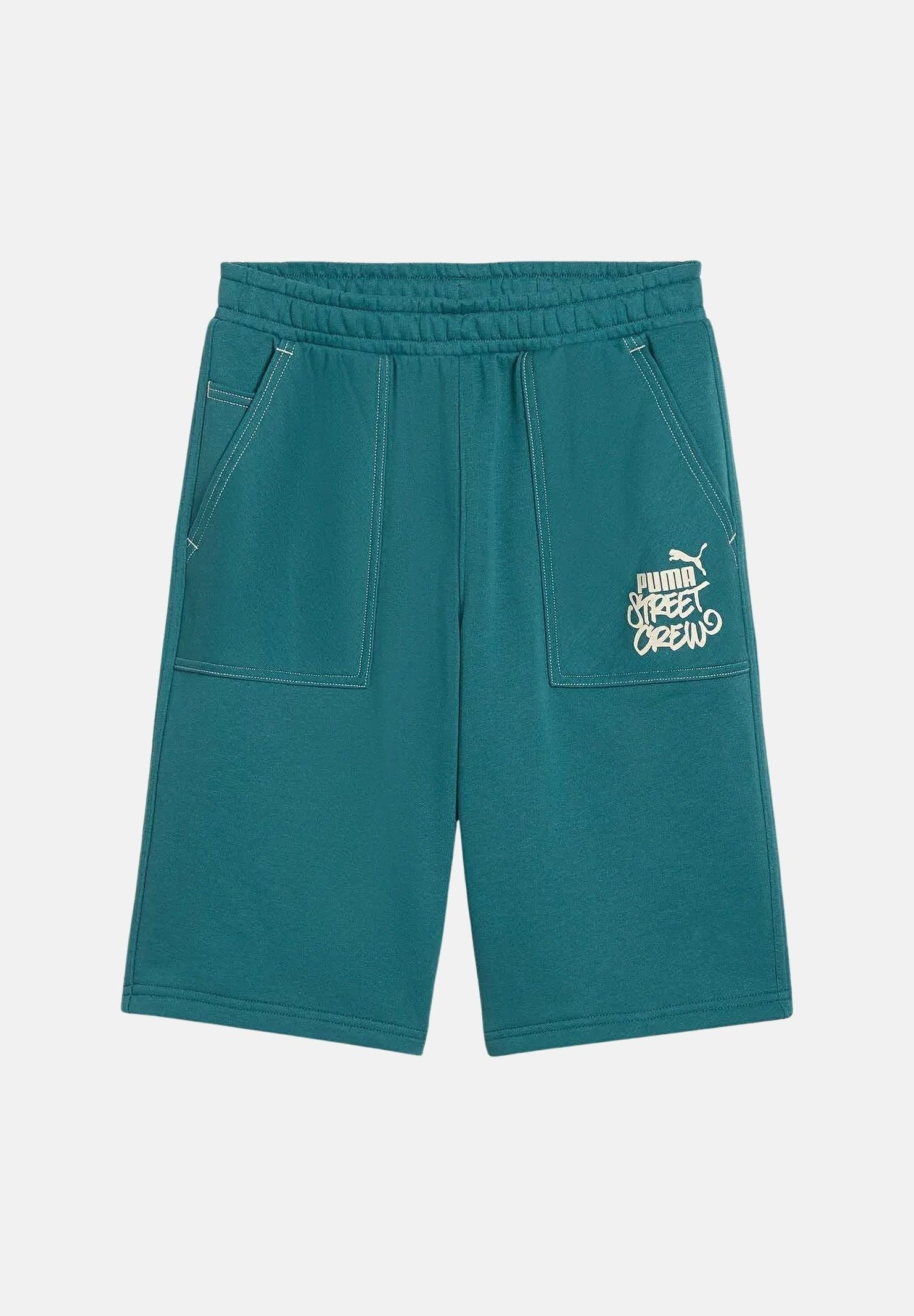 PUMA Shorts sportivo MID 90s verde petrolio per bambino e bambina 691748 41 PUMA 