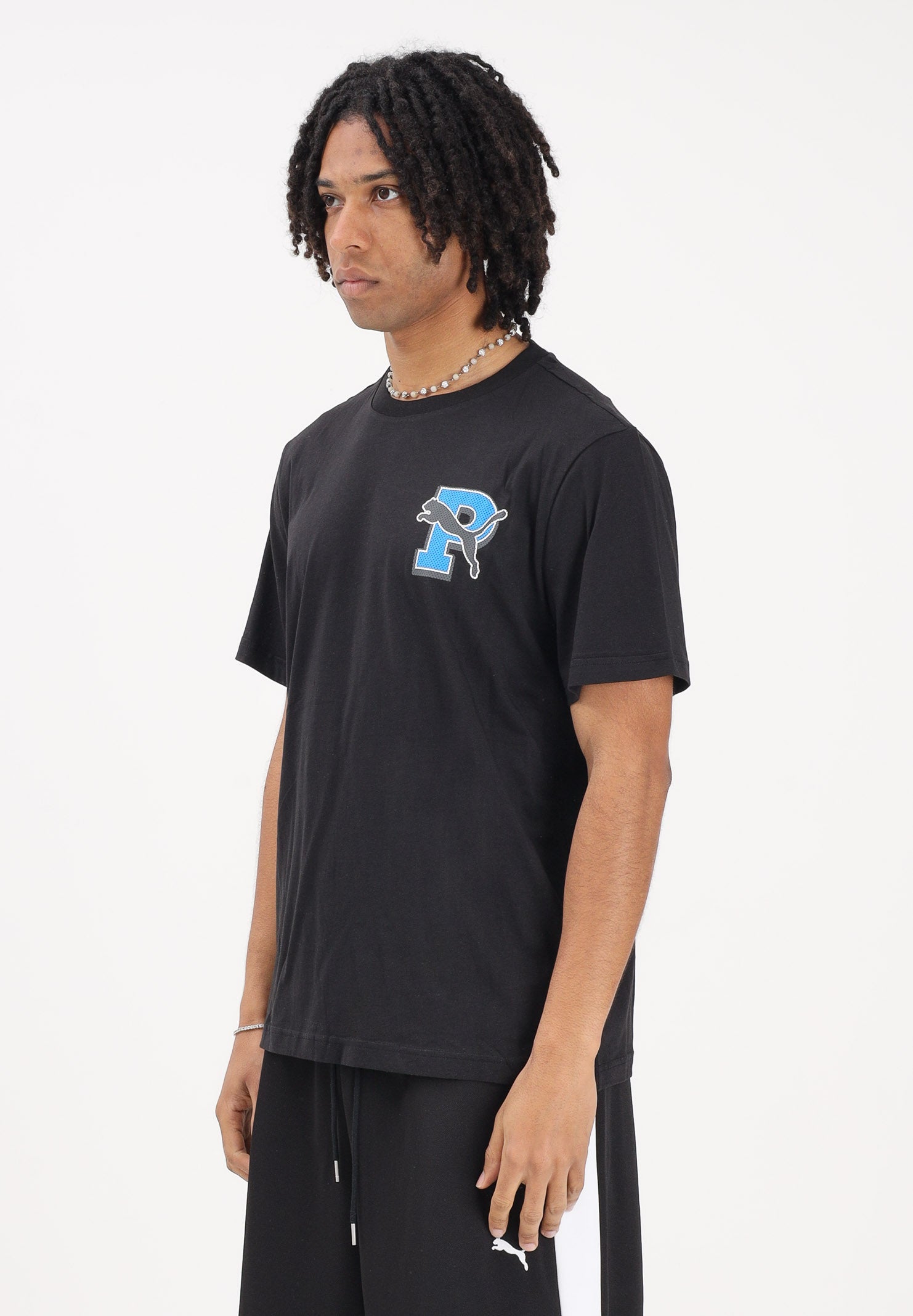 PUMA T-shirt a manica corta Graphic Varsity nera da uomo 691776 01 PUMA 