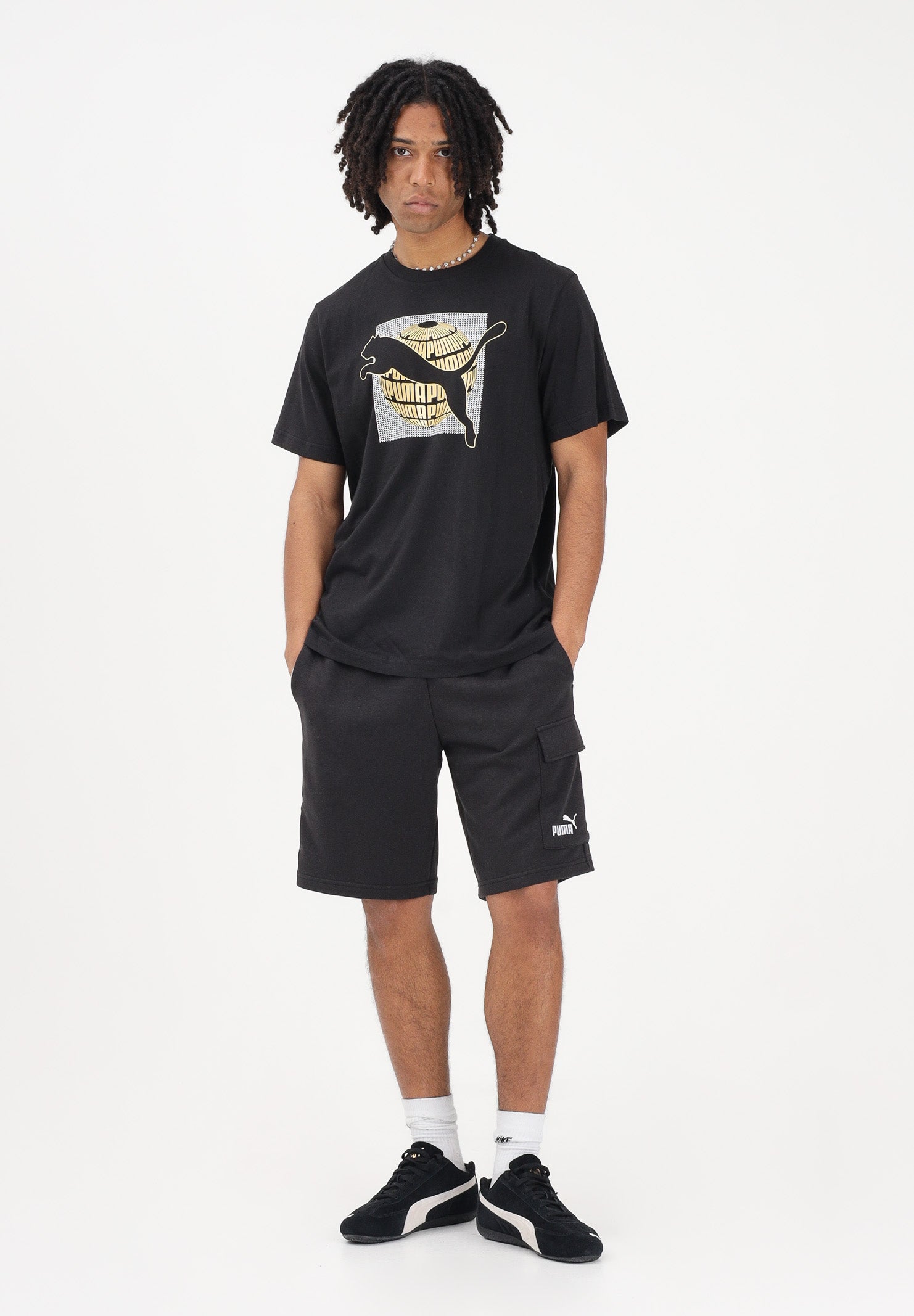 PUMA T-shirt a manica corta GRAPHICS nera da uomo 691784 01 PUMA 