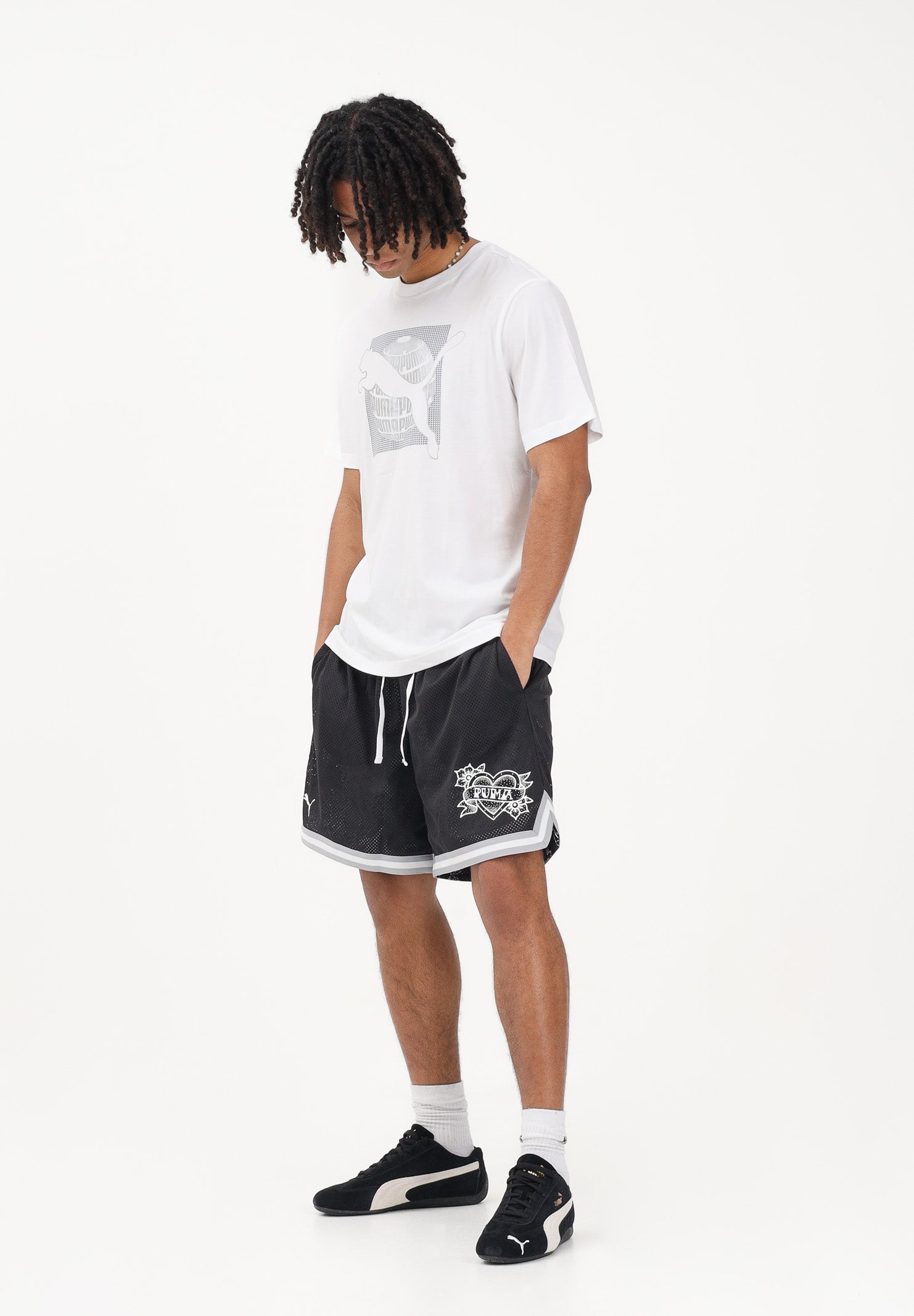 PUMA T-shirt a manica corta GRAPHICS bianca da uomo 691784 02 PUMA 