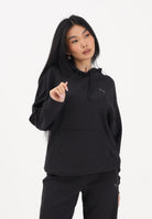 PUMA Felpa con cappuccio Essentials Elevated nera da donna 691814 01 PUMA 