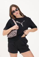 PUMA T-shirt a manica corta Essentials Animal nera da donna 691821 01 PUMA 