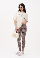 PUMA T-shirt a manica corta Essentials Animal panna da donna 691821 87 PUMA 