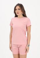 PUMA T-shirt a manica corta Essentials Elevated rosa da donna 691855 26 PUMA 