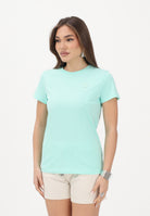 PUMA T-shirt a manica corta Essentials Elevated verde acqua da donna 691855 44 PUMA 