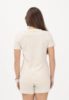 PUMA T-shirt a manica corta Essentials Elevated beige da donna 691855 87 PUMA 
