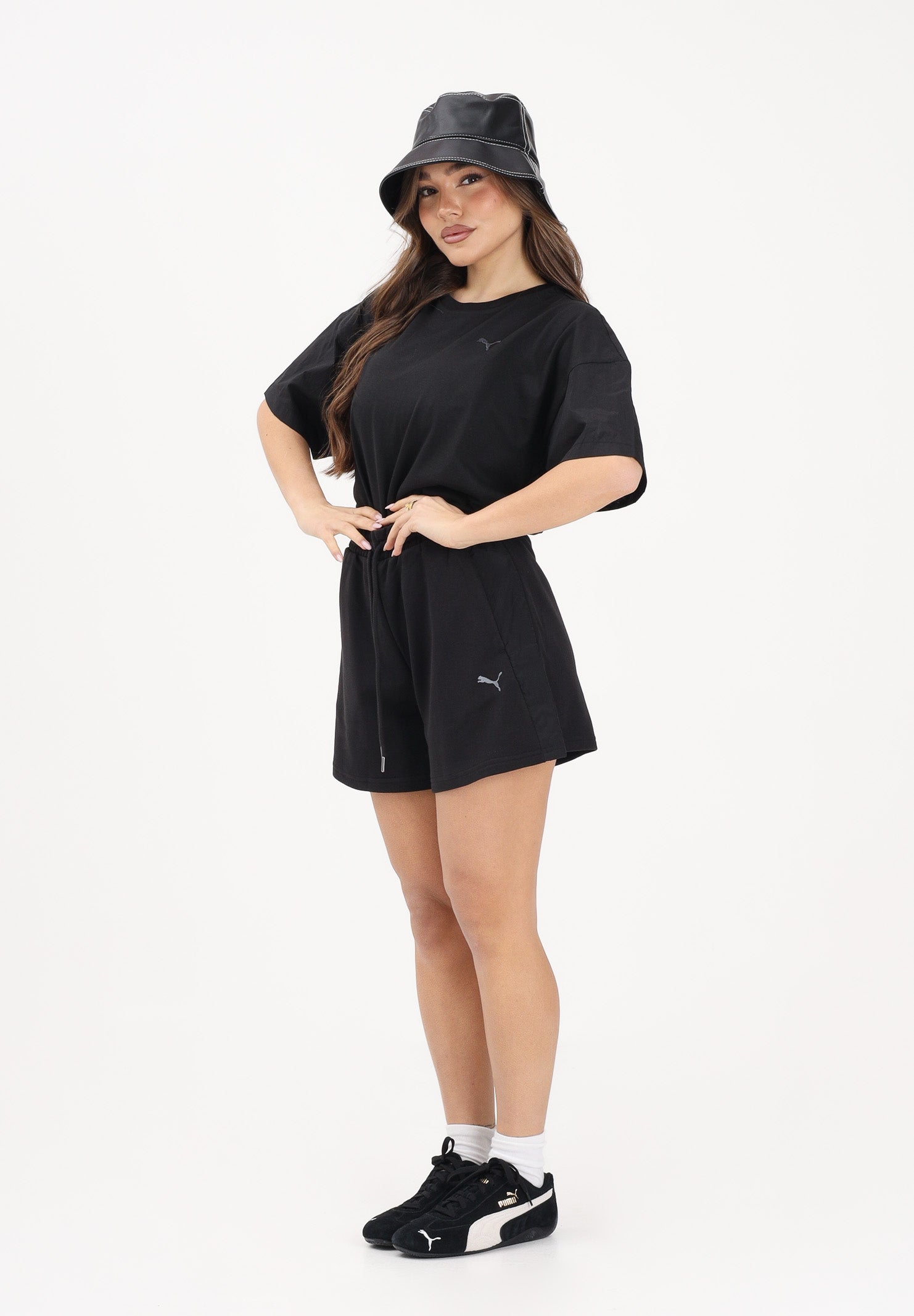 PUMA T-shirt a manica corta HER Oversized nera da donna 691883 01 PUMA 