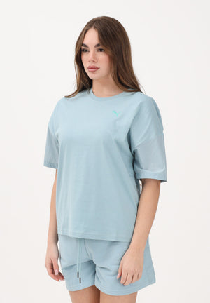 PUMA T-shirt a manica corta HER Oversized azzurra da donna 691883 47 PUMA 
