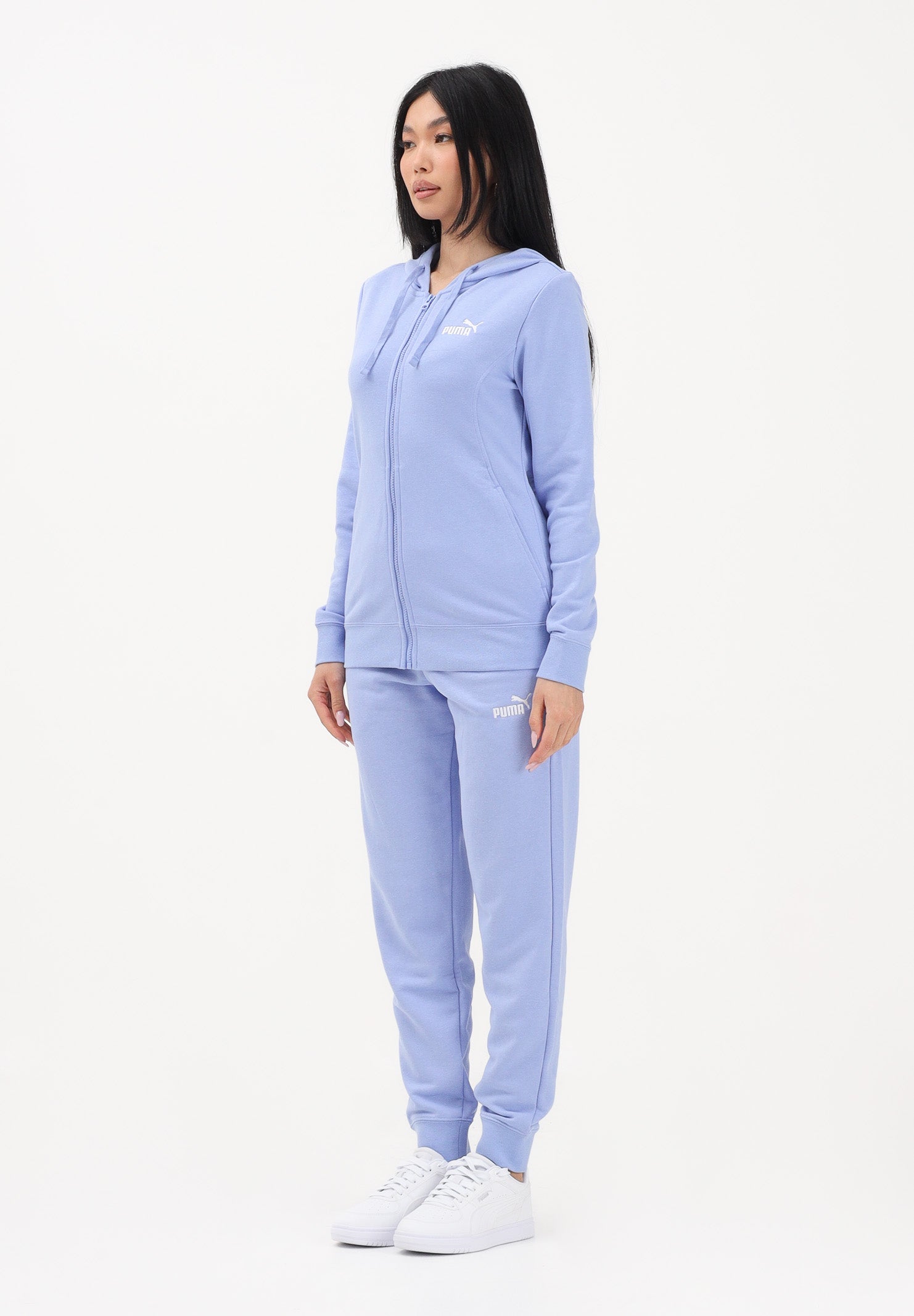 PUMA Tuta azzurro polvere da donna con logo 691902 60 PUMA 