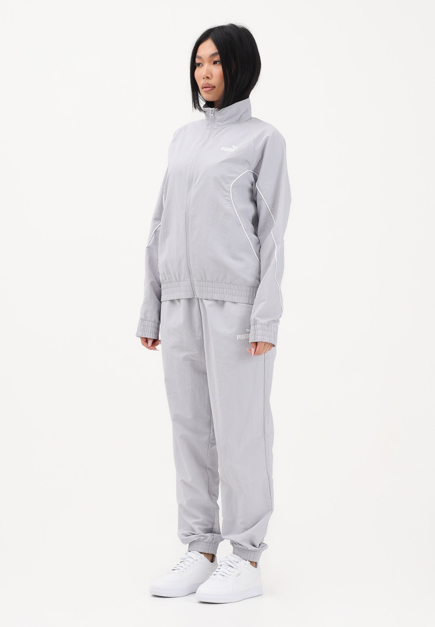 PUMA Tuta Woven grigia da donna 691907 82 PUMA 