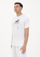PUMA T-shirt a manica corta Graphic "Heritage Cat" bianca da uomo 692031 02 PUMA 