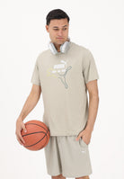PUMA T-shirt a manica corta Graphic "Heritage Cat" beige da uomo 692031 61 PUMA 