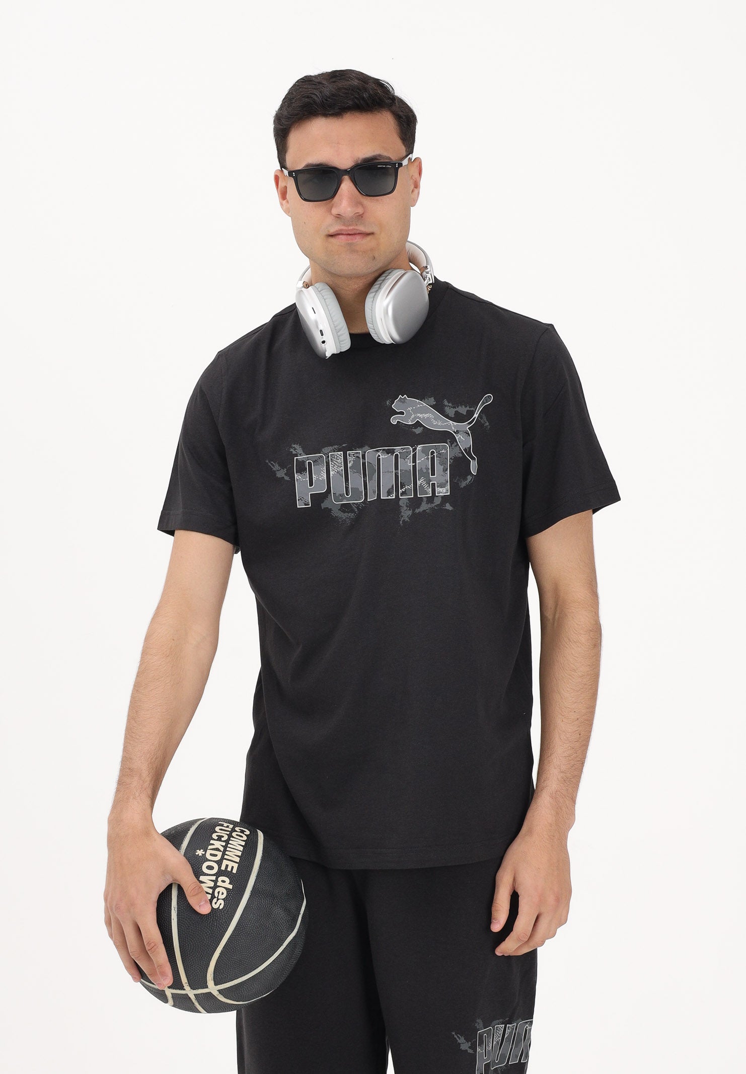 PUMA T-shirt a manica corta Camo nera da uomo 692034 01 PUMA 