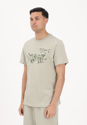 PUMA T-shirt a manica corta Camo beige da uomo 692034 61 PUMA 