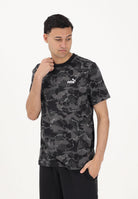 PUMA T-shirt a manica corta Essentials Camo nera da uomo 692035 01 PUMA 