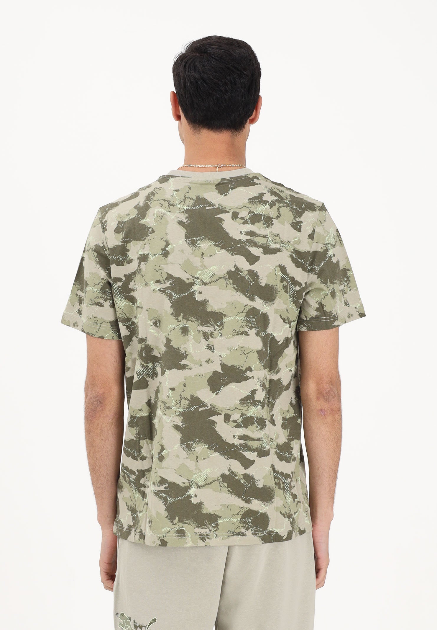 PUMA T-shirt a manica corta Essentials Camo verde militare da uomo 692035 61 PUMA 