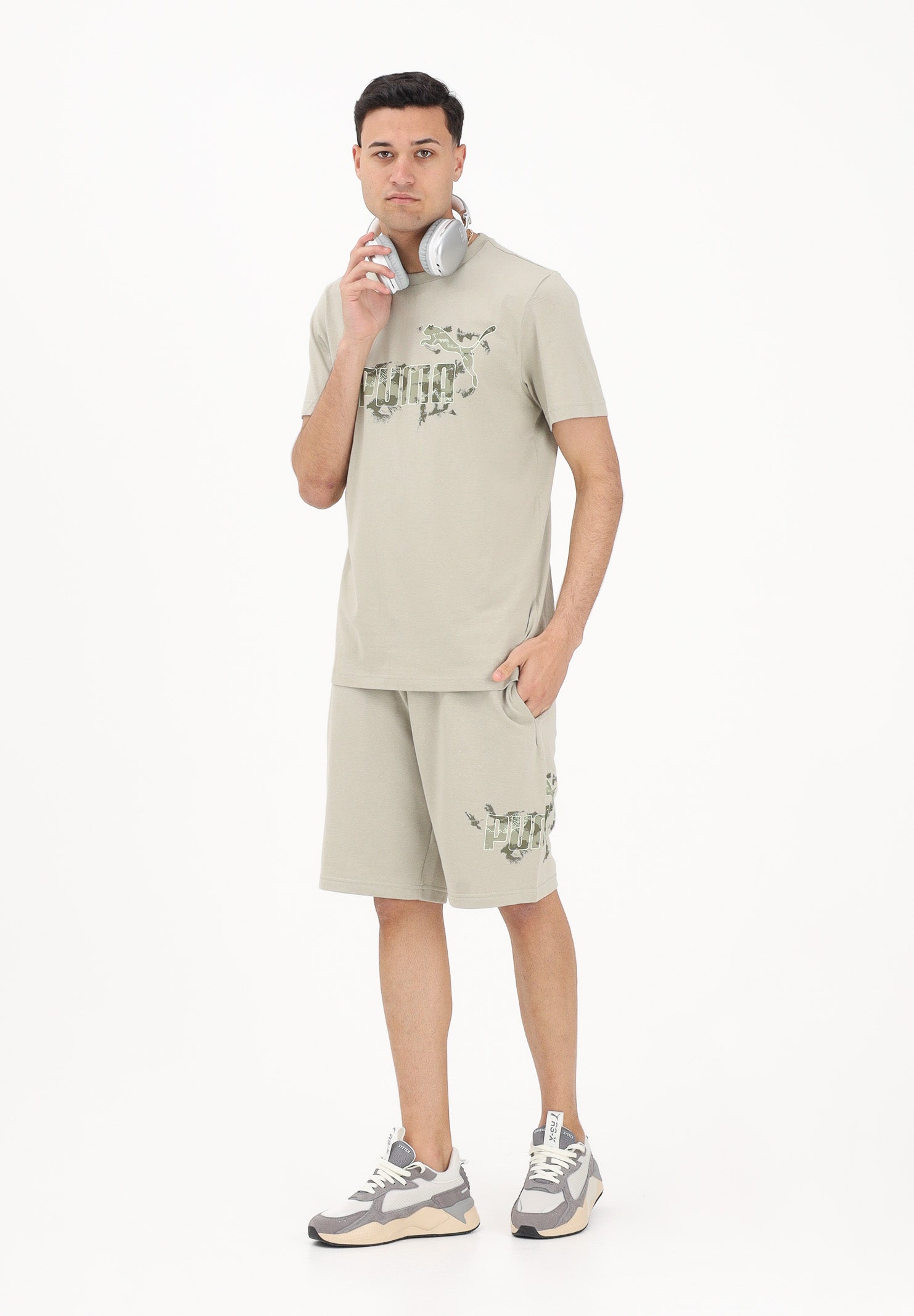 PUMA Shorts sportivo Camo 10" beige da uomo 692038 61 PUMA 