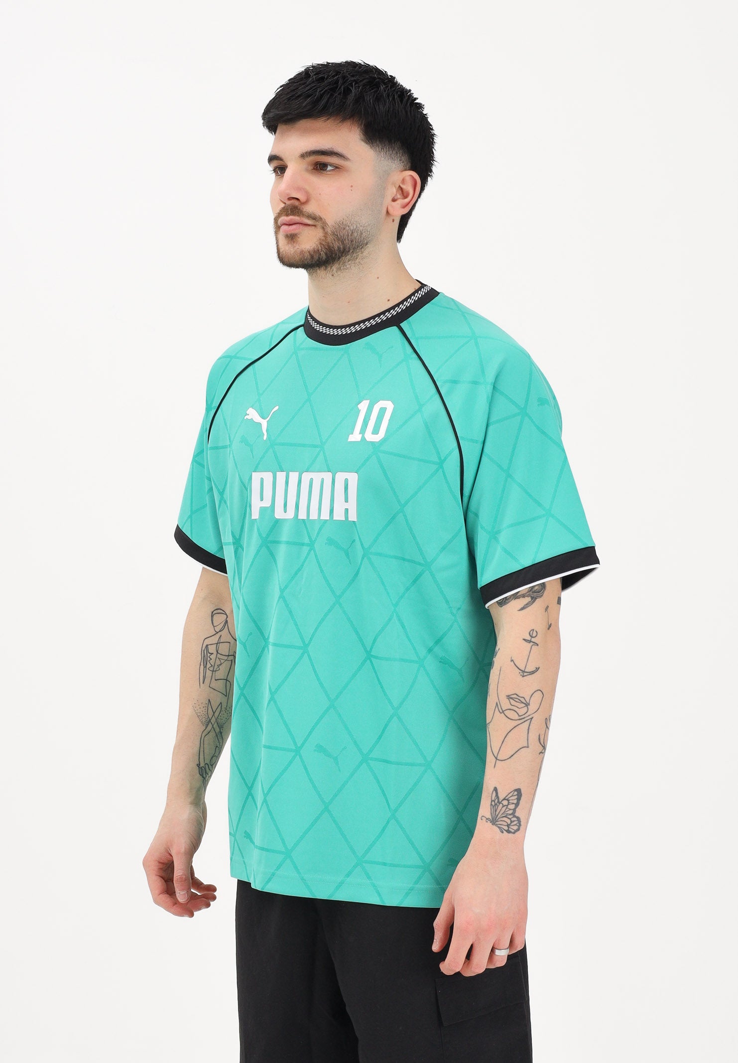 PUMA T-shirt a manica corta PUMA Sport Pinnacle verde acuqa da uomo 692177 40 PUMA 