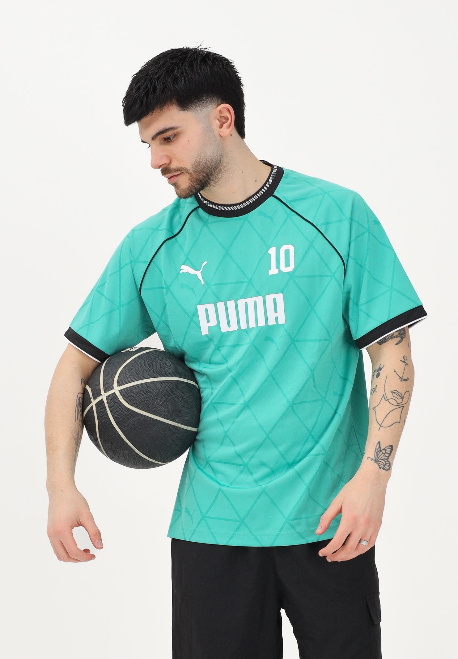 PUMA T-shirt a manica corta PUMA Sport Pinnacle verde acuqa da uomo 692177 40 PUMA 