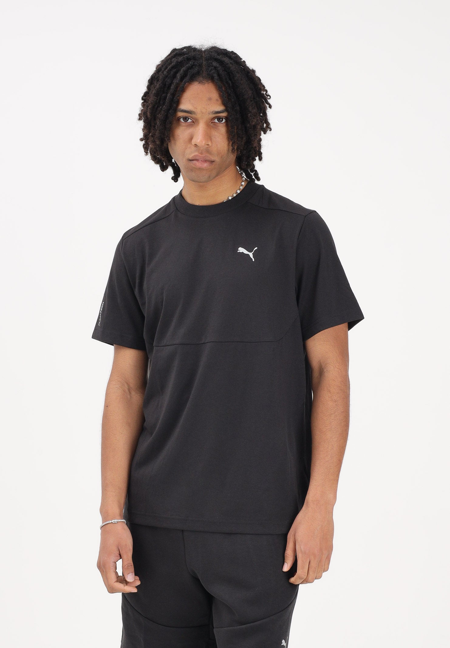 PUMA T-shirt a manica corta PUMATECH nera da uomo 692180 01 PUMA 