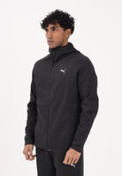 PUMA Felpa con zip Evostripe nera da uomo 692190 01 PUMA 