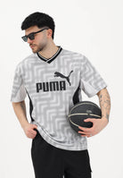 PUMA T-shirt a manica corta Essentials Block Relaxed bianca da uomo 692194 02 PUMA 