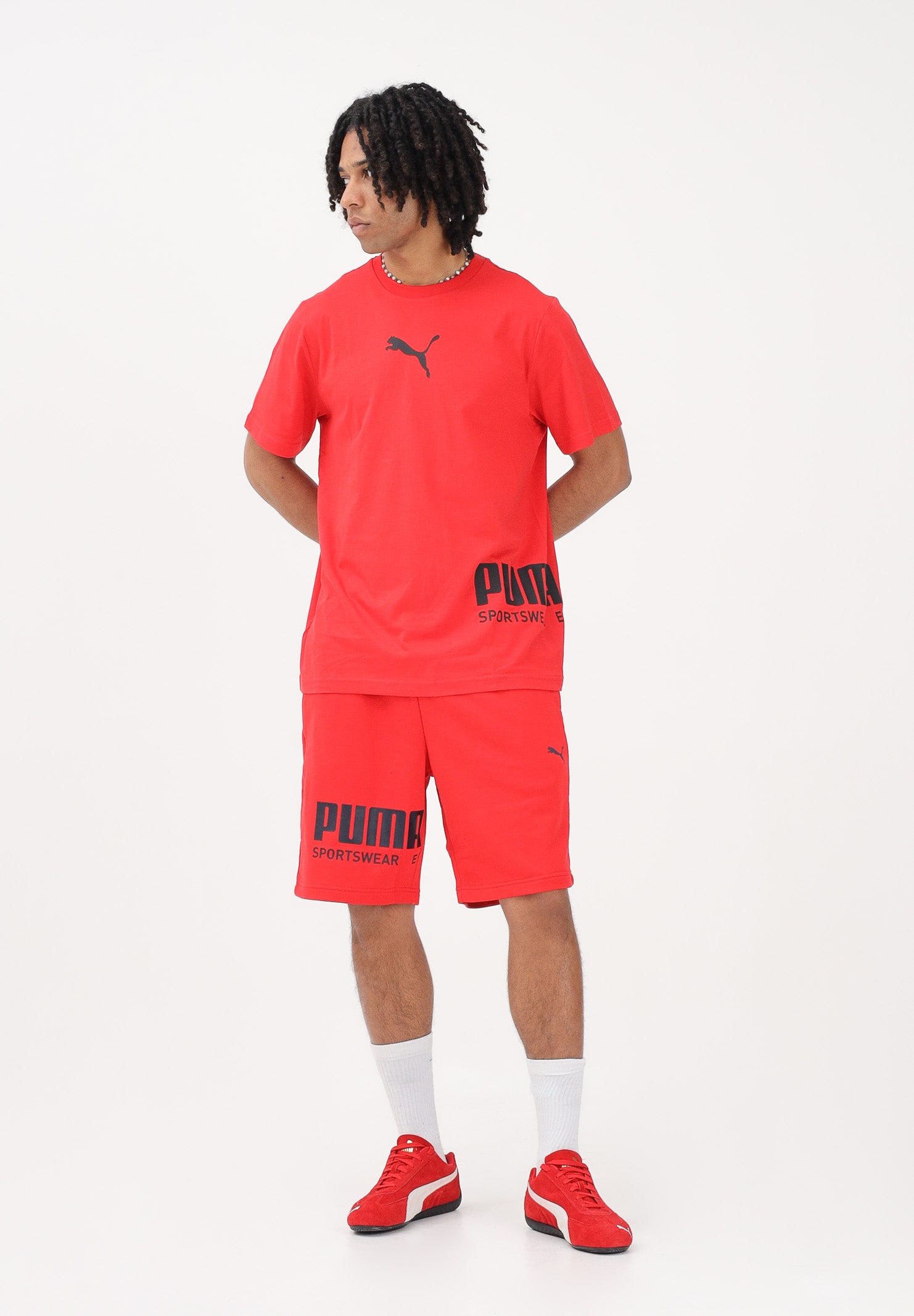 PUMA Shorts sportivo PUMA Sport rosso da uomo 692232 11 PUMA 