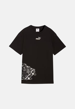 PUMA T-shirt a manica corta Graphic nera per bambino e bambina 692610 01 PUMA 