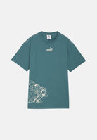 PUMA T-shirt a manica corta Graphic verde petrolio per bambino e bambina 692610 41 PUMA 