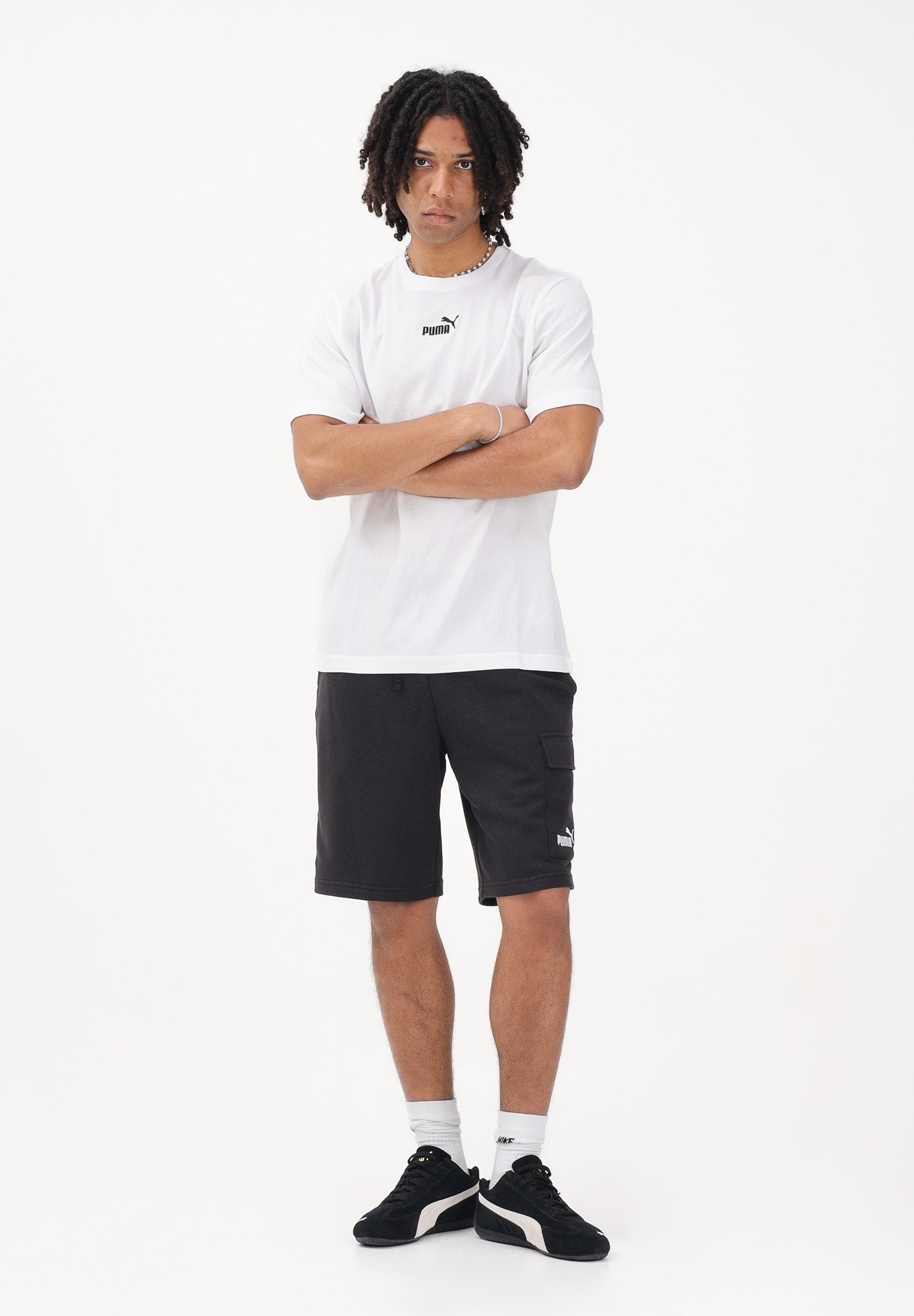 PUMA T-shirt a manica corta Essentials bianca da uomo 692912 02 PUMA 