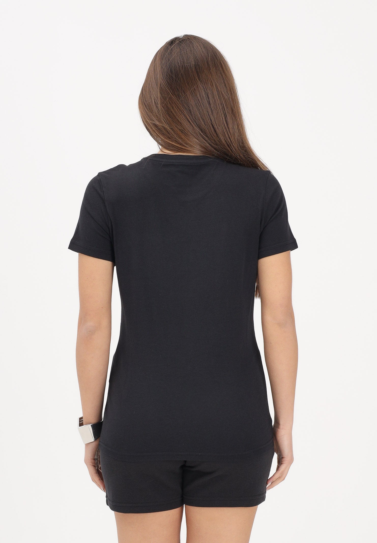 PUMA T-shirt a manica corta ESS Rhinestone nera da donna 693519 01 PUMA 