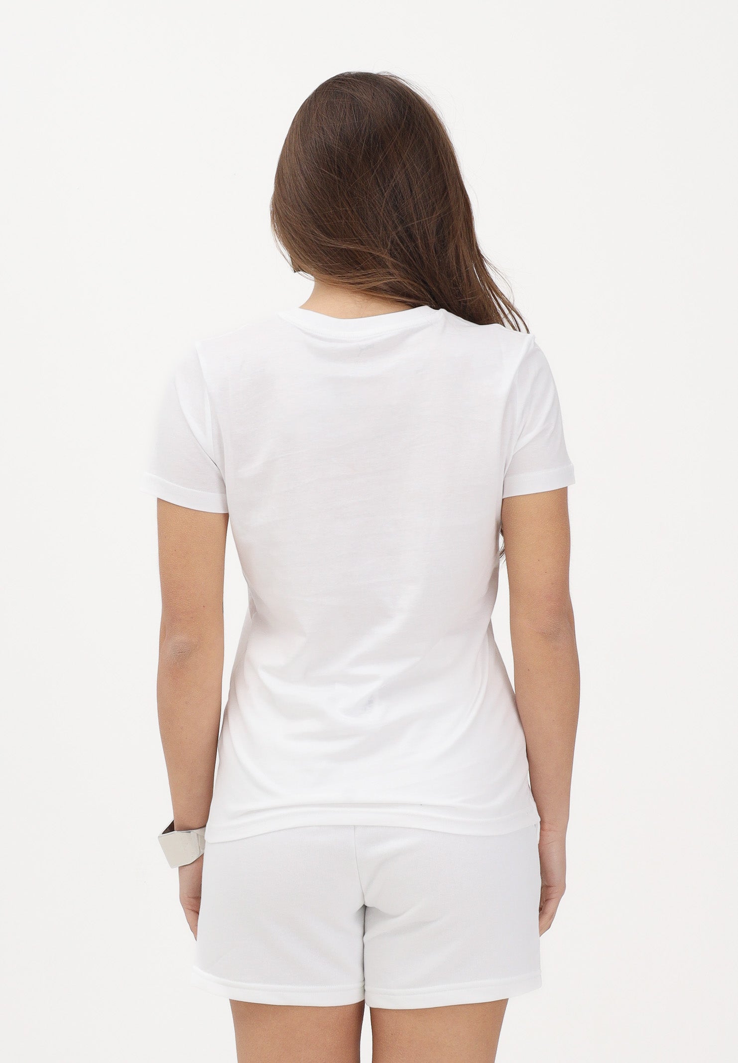 PUMA T-shirt a manica corta ESS Rhinestone bianca da donna 693519 02 PUMA 