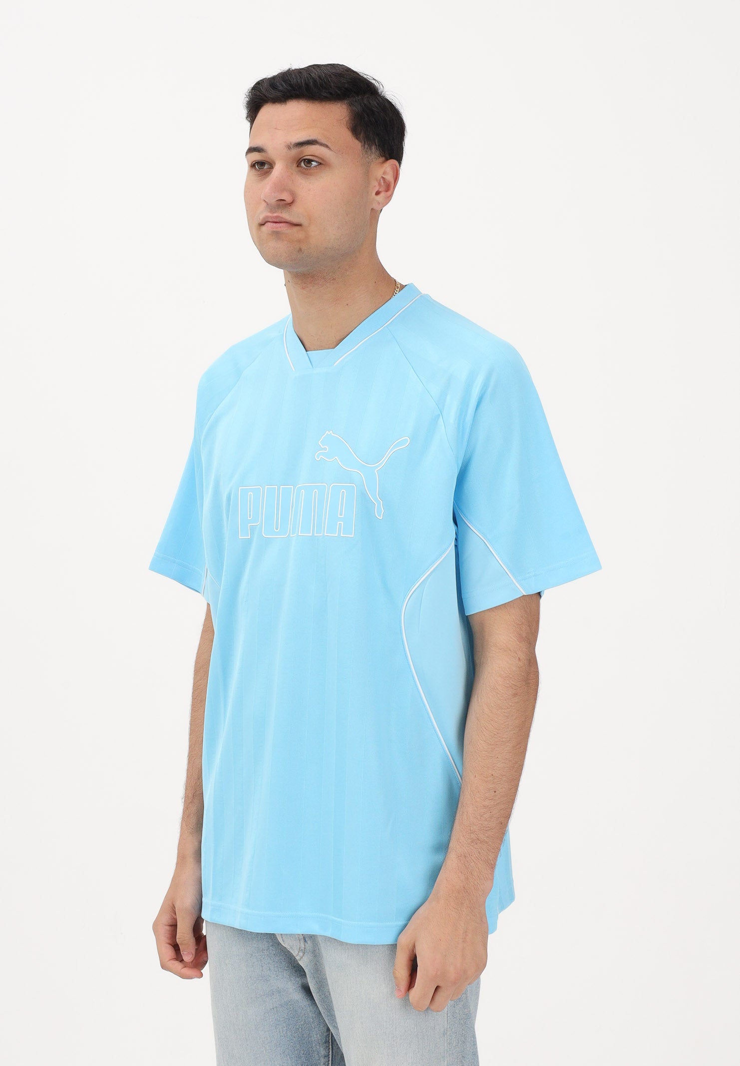 PUMA T-shirt a manica corta Retro azzurra da uomo 693849 45 PUMA 