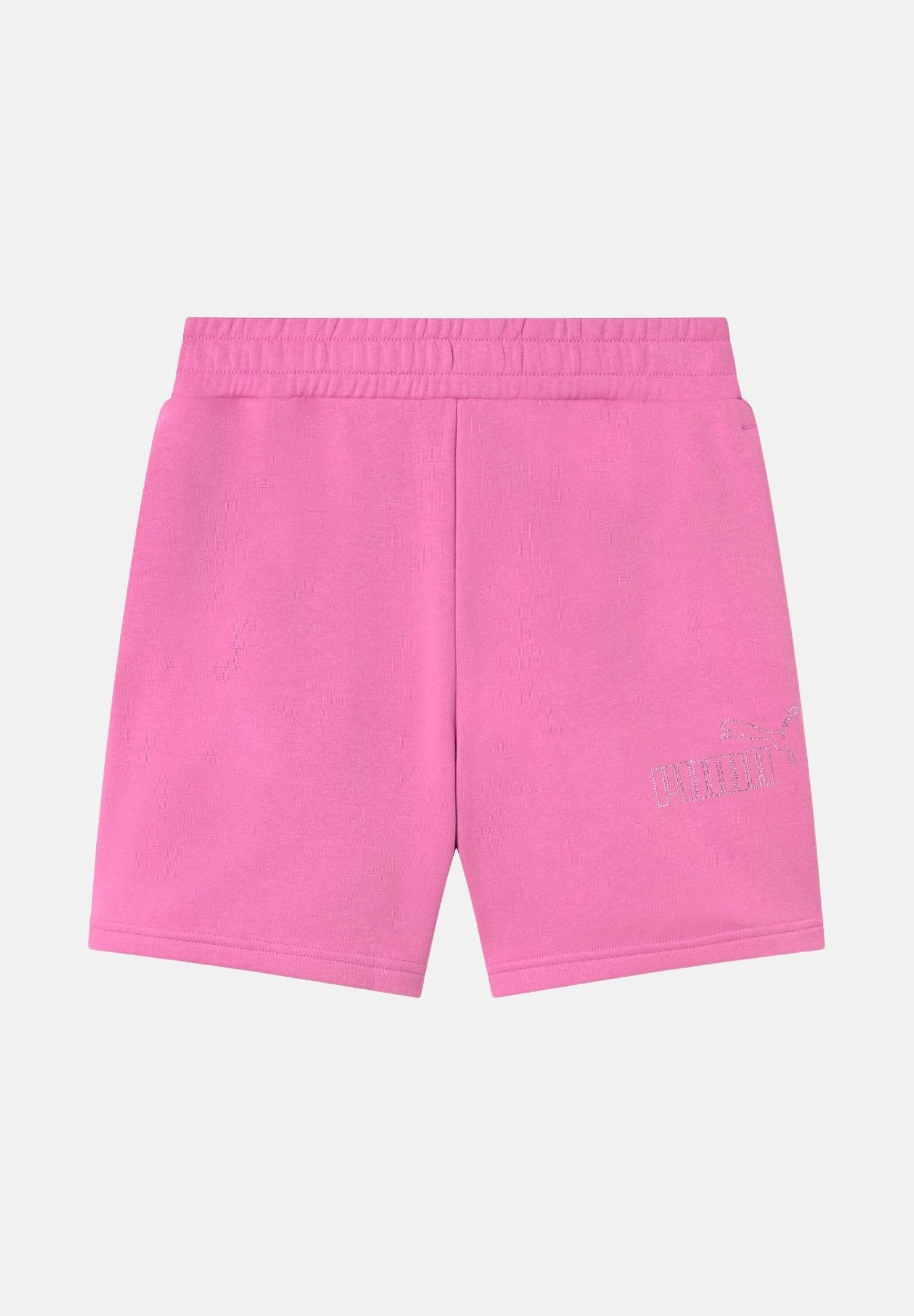PUMA Shorts sportivo fucsia da bambina con logo in strass 693861 74 PUMA 