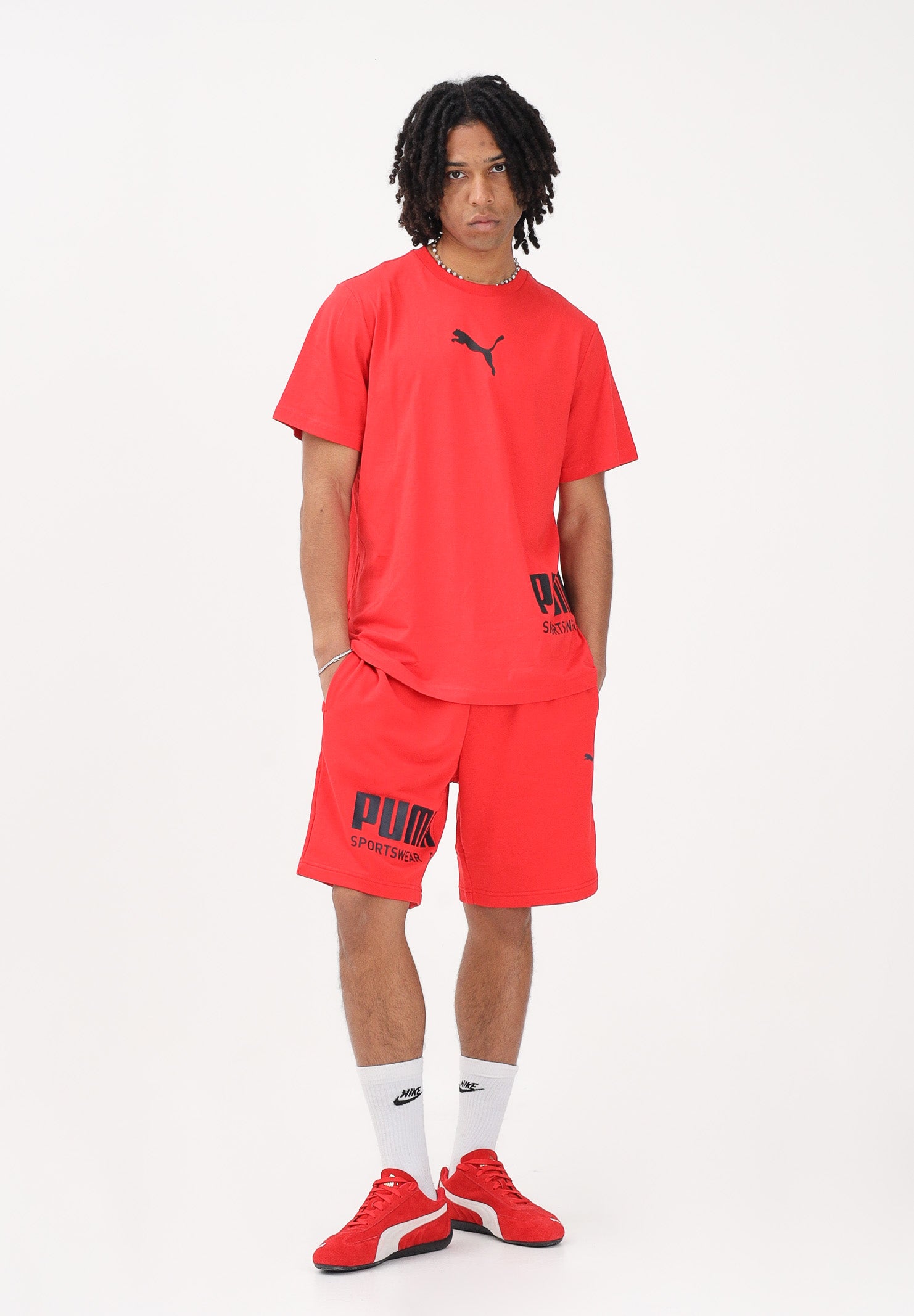 PUMA T-shirt a manica corta PUMA Sport Graphic Relaxed rossa da uomo 694673 11 PUMA 