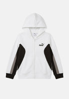 PUMA Felpa con zip Essentials Block bianca per bambino e bambina 694728 02 PUMA 