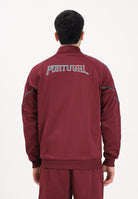 PUMA Felpa con zip Portogallo KING Anthem bordeaux da uomo 784833 24 PUMA 