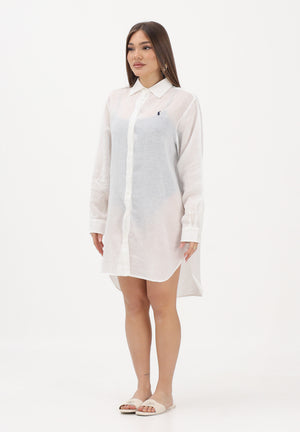 RALPH LAUREN Abito chemisier bianco da donna 21564377 CR RALPH LAUREN 