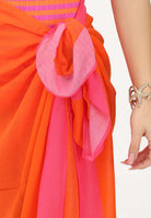 RALPH LAUREN Pareo arancione e fucsia da donna con stampa 21603385 OR RALPH LAUREN 