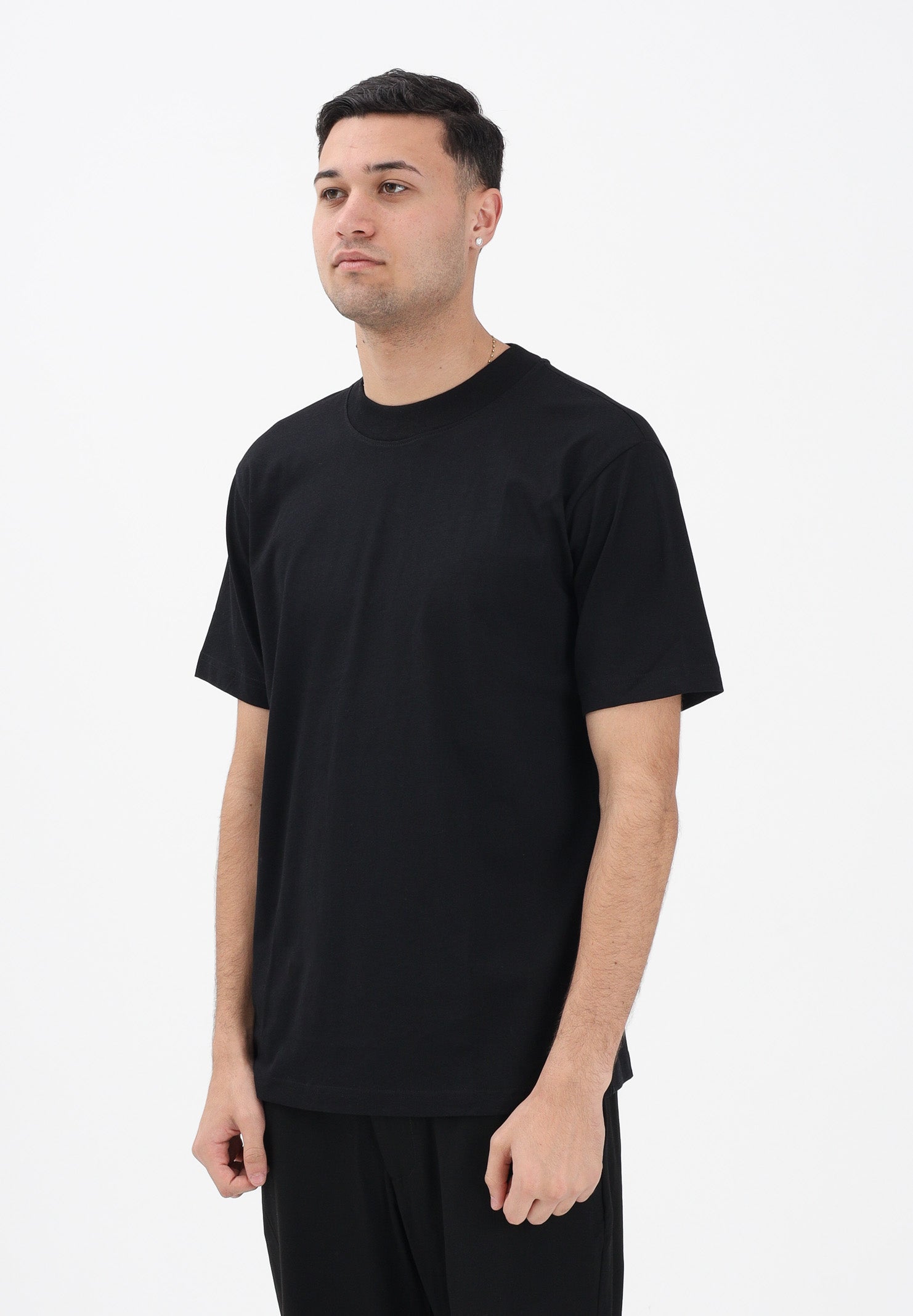 SELECTED HOMME T-shirt a manica corta nera da uomo 16077385 BL SELECTED HOMME 