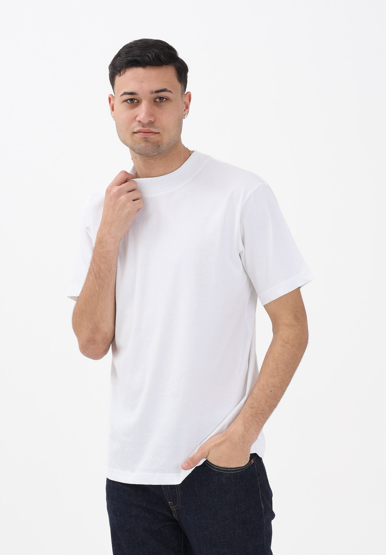 SELECTED HOMME T-shirt a manica corta bianca da uomo 16077385 BRWI SELECTED HOMME 