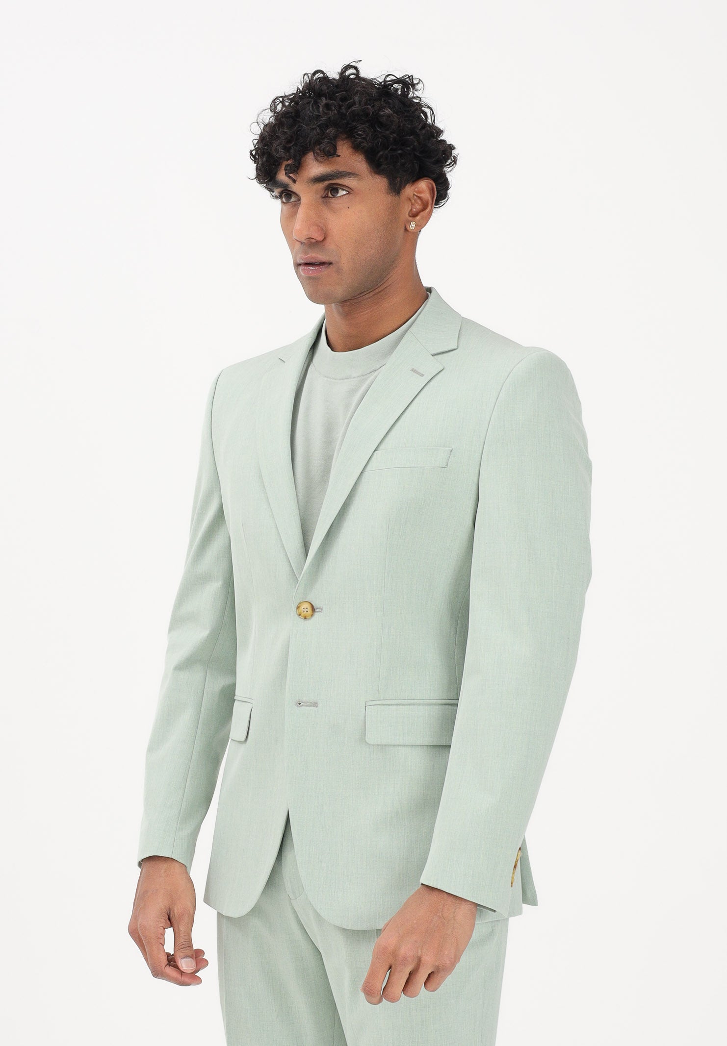 SELECTED HOMME Giacca monopetto verde menta da uomo 16087824 AQGR SELECTED HOMME 