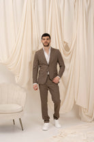SELECTED HOMME Giacca monopetto marrone da uomo 16087868 KE SELECTED HOMME 