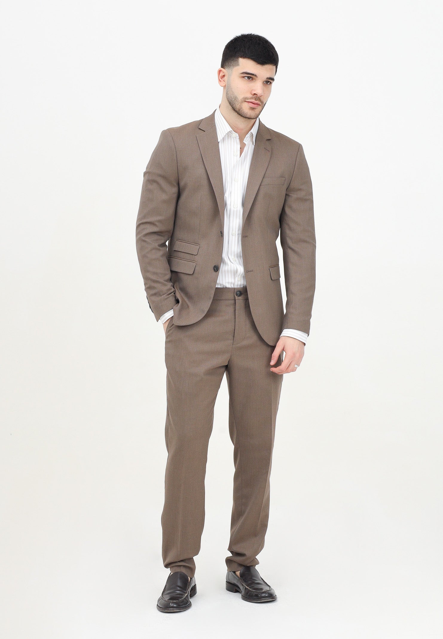 SELECTED HOMME Pantalone elegante marrone da uomo 16087869 KE SELECTED HOMME 