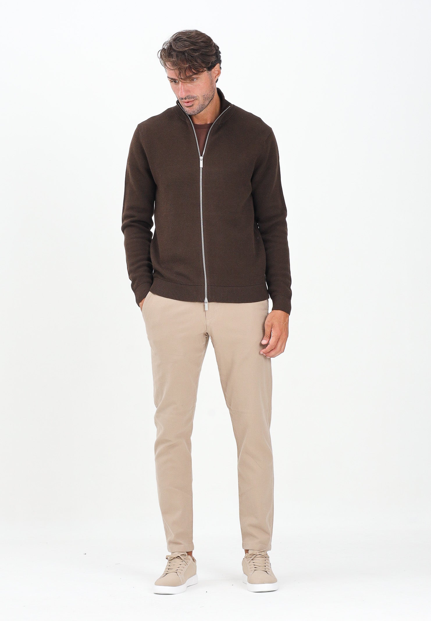 SELECTED HOMME Pantalone chino beige da uomo 16091554 PureCashmere SELECTED HOMME 