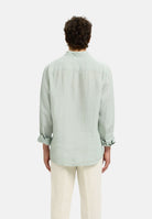 SELECTED HOMME Camicia Kylian 100% lino Aqua Gray da uomo. 16092471 ACGR SELECTED HOMME 