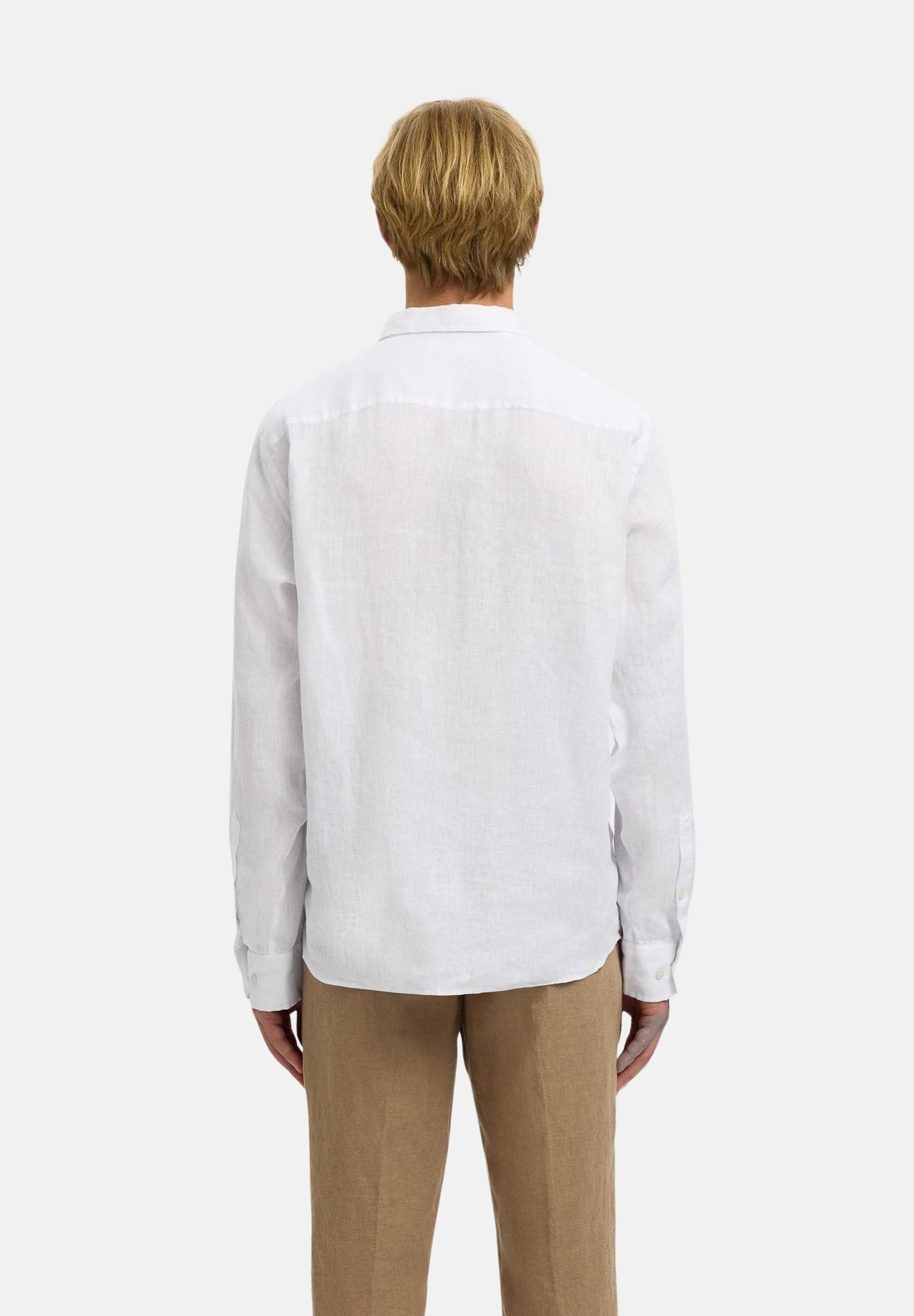 SELECTED HOMME Camicia KYLIAN bianca da uomo 16092471 WHITE SELECTED HOMME 