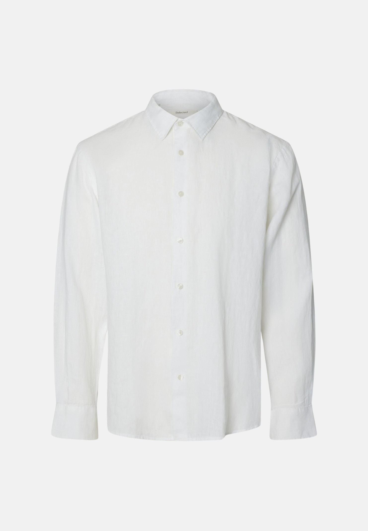 SELECTED HOMME Camicia KYLIAN bianca da uomo 16092471 WHITE SELECTED HOMME 