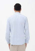 SELECTED HOMME Camicia a manica lunga bianca e azzurra da uomo con motivo a righe 16092939 CABL SELECTED HOMME 